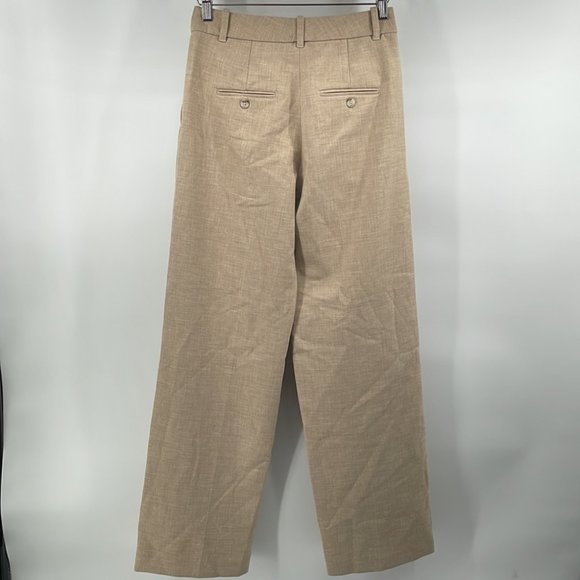 Aritzia Wilfred The Effortless Pant heather oat Beige wide leg minimalist career - Picture 11 of 11
